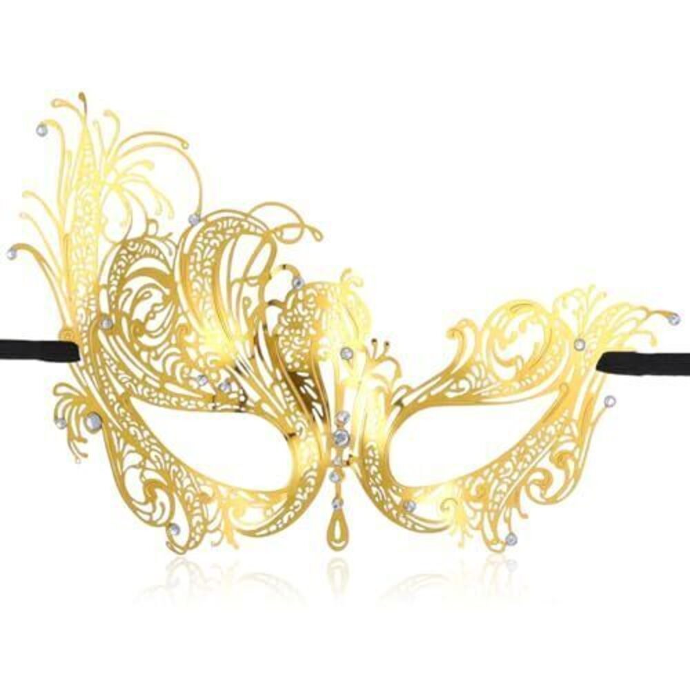 3194 Gold Masquerade Mask Venetian Metal Mask For Masquerade Party